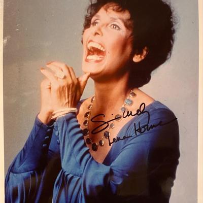 Lena Horne signed photo