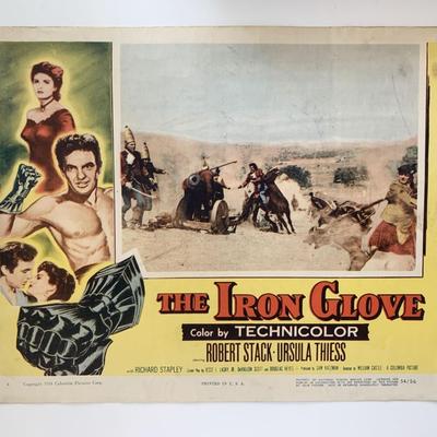 The Iron Glove original 1954 vintage lobby card