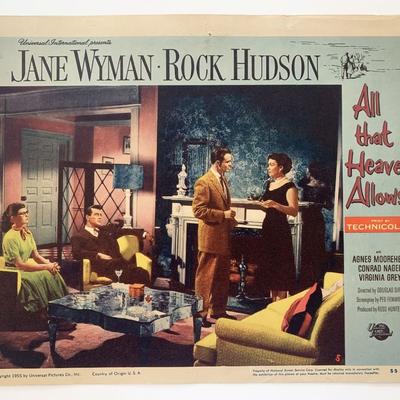 All the Heaven Allows original 1955 vintage lobby card
