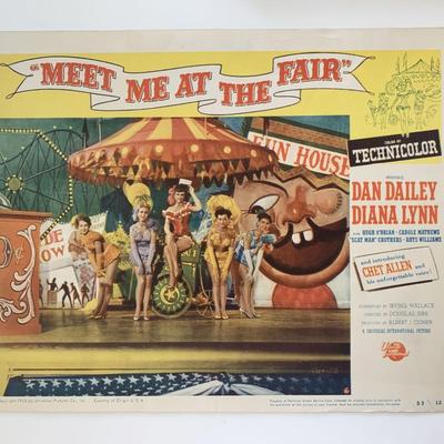 Meet Me at the Fair original 1953 vintage lobby card