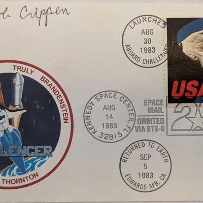 Robert "Bob" Crippen Signed NASA 25th Anniversary Challenger First Day Cover 