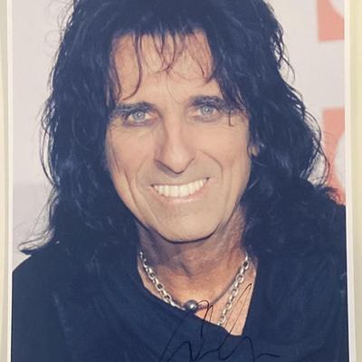 Alice Cooper signed photo