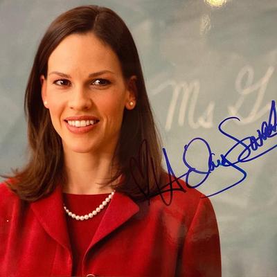 Freedom Writers Hilary Swank signed movie photo