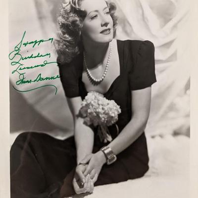 Irene Dunne signed photo
