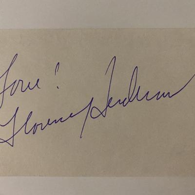 The Brady Bunch Florence Henderson signature cut