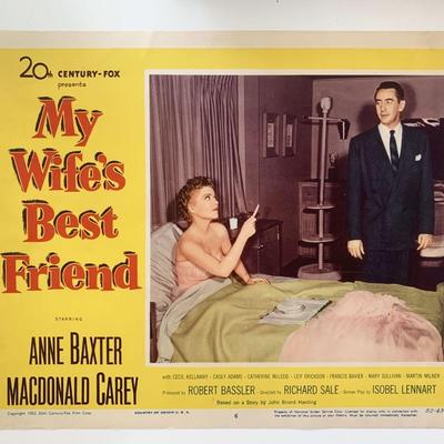 My Wife's Best Friend original 1952 vintage lobby card