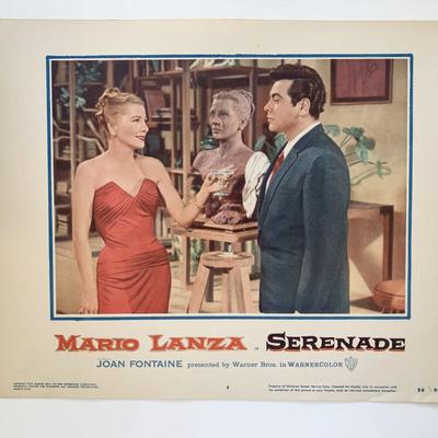 Serenade original 1956 vintage lobby card