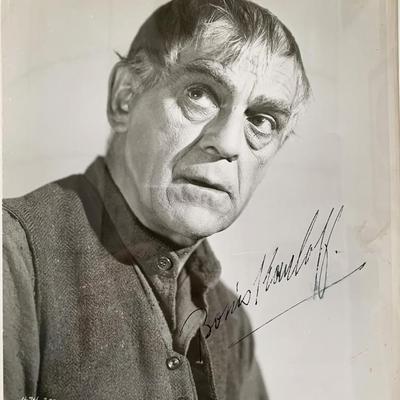 The Strange Door 1951 Boris Karloff signed movie photo