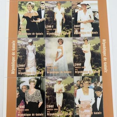 Diana Princess of Wales commemorative stamp set