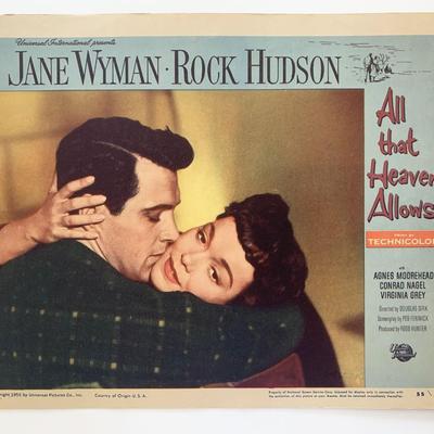 All the Heaven Allows original 1955 vintage lobby card