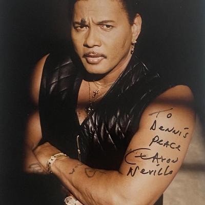  R&B singer Aaron Neville signed photo
