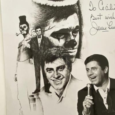 Jerry Lewis signed photo