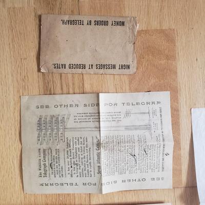 Interesting Antique Documents incl. Dog License, Telegraphs, & Much More (DR-KD)
