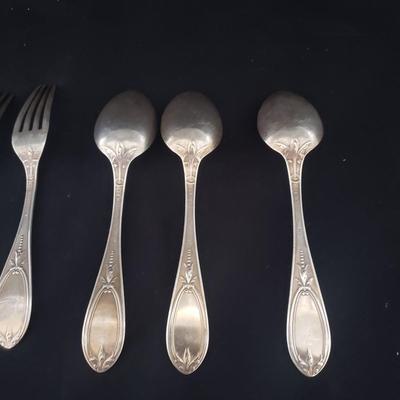 M.W. Galt & Bro Sterling Forks and Spoons (DR-KD)