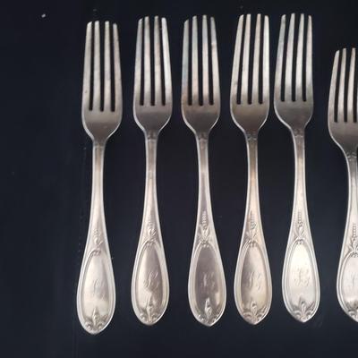 M.W. Galt & Bro Sterling Forks and Spoons (DR-KD)