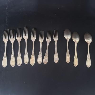 M.W. Galt & Bro Sterling Forks and Spoons (DR-KD)