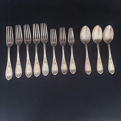 M.W. Galt & Bro Sterling Forks and Spoons (DR-KD)