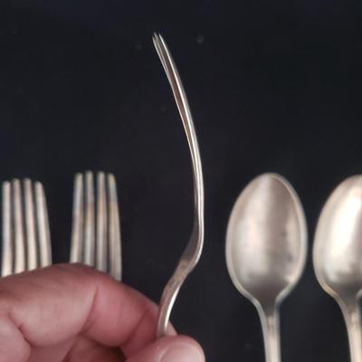 M.W. Galt & Bro Sterling Forks and Spoons (DR-KD)