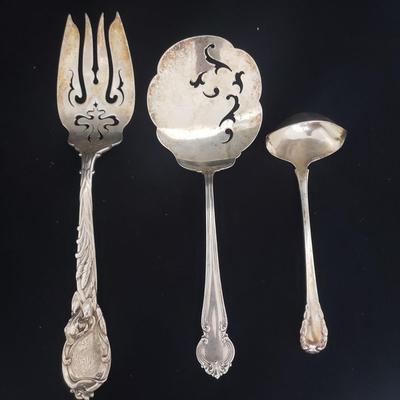 Variety of Ornate Sterling Silver Serving Ware (LR-KD)