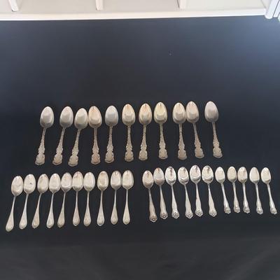 Four Varieties of Sterling Silver Spoons (LR-KD)