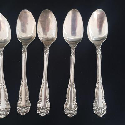 Four Varieties of Sterling Silver Spoons (LR-KD)