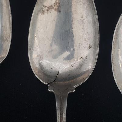 Four Varieties of Sterling Silver Spoons (LR-KD)