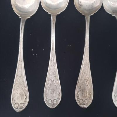 Four Varieties of Sterling Silver Spoons (LR-KD)