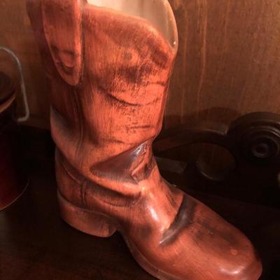 Ceramic, cowboy boot