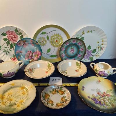 Vintage Flower Plates and More