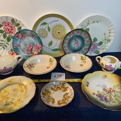 Vintage Flower Plates and More