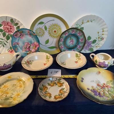 Vintage Flower Plates and More
