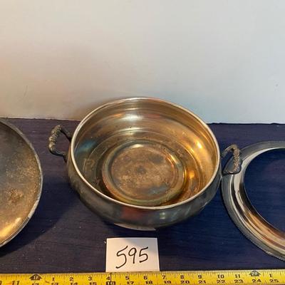 Vintage Aurora Silver Plate Vegetable Bowl