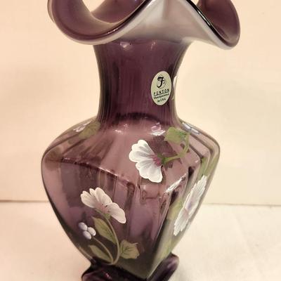 Lot #241 Lovely Fenton Art Glass Vase - Violet Color