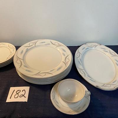 Vintage Valmont China Royal Wheat Set