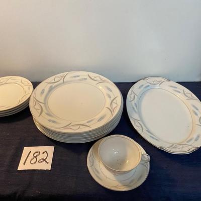 Vintage Valmont China Royal Wheat Set