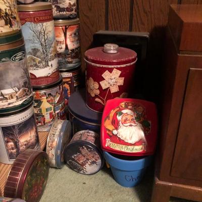 Huge Collection of Collectible Vintage Tins