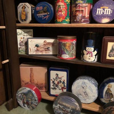 Huge Collection of Collectible Vintage Tins
