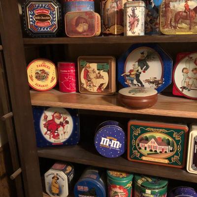 Huge Collection of Collectible Vintage Tins