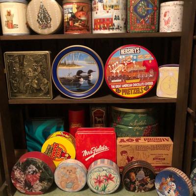 Huge Collection of Collectible Vintage Tins