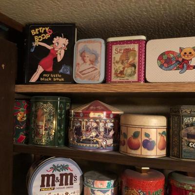 Huge Collection of Collectible Vintage Tins