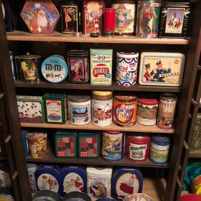 Huge Collection of Collectible Vintage Tins