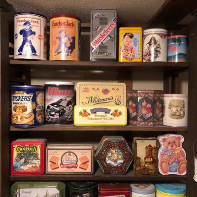 Huge Collection of Collectible Vintage Tins