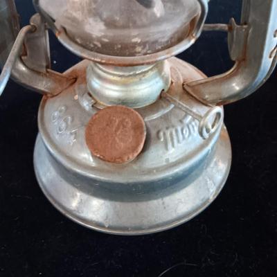 VINTAGE MEVA 864 & MOON LIGHT OIL LANTERNS