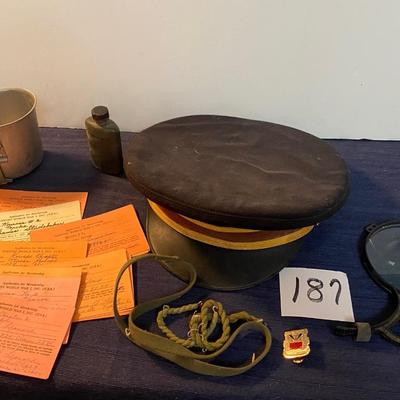 Vintage Lancaster Brand Service Uniform Hat and More