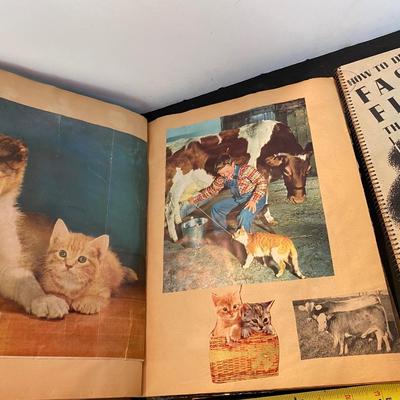Vintage Scrapbook and Fashion Drawing Book