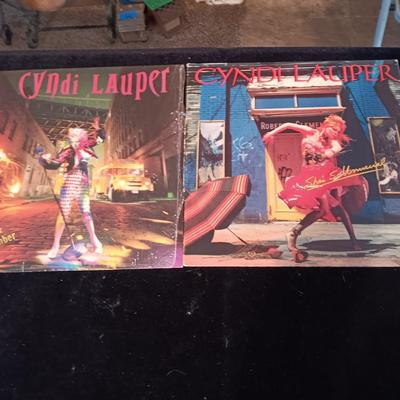 2 CYNDI LAUPER VINYL RECORDS IN GREAT SHAPE