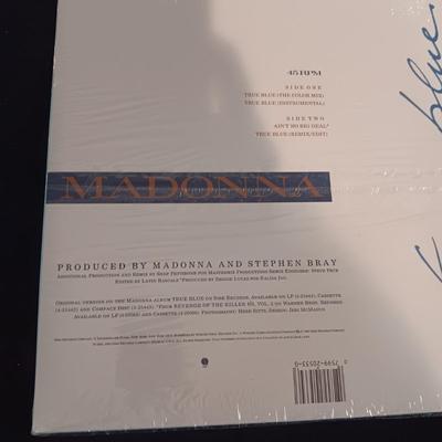 MADONNA "TRUE BLUE" VINYL RECORD