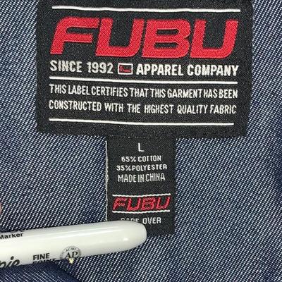 Fubu Shiny/Metallic Denim Jacket - Size L