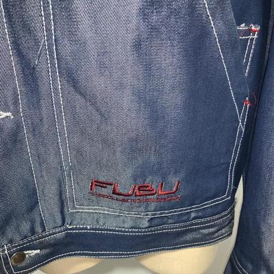 Fubu Shiny/Metallic Denim Jacket - Size L