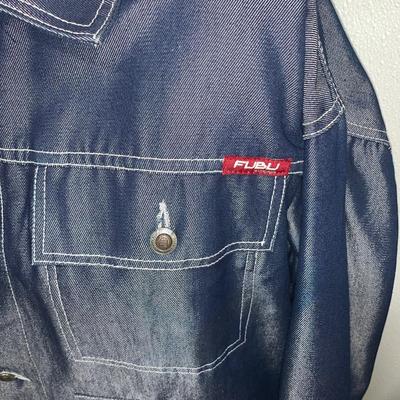 Fubu Shiny/Metallic Denim Jacket - Size L